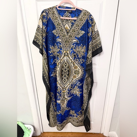 Other - Blue and Gold Paisley Kaftan